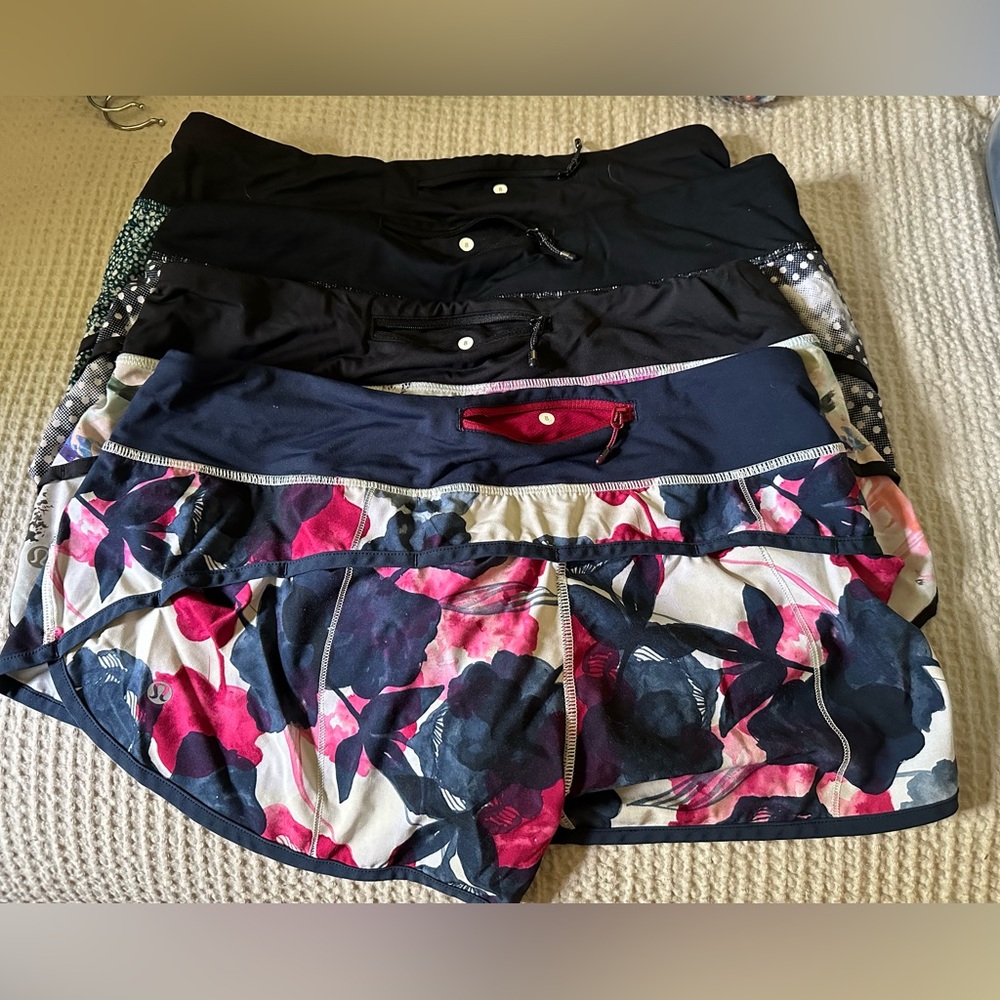 Bundle - Lululemon Speed Shorts (4) - Size 8